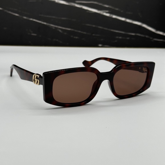NEW GG1534S 002 GUCCI SQUARE HAVANA BROWN SUNGLASSES main image 8